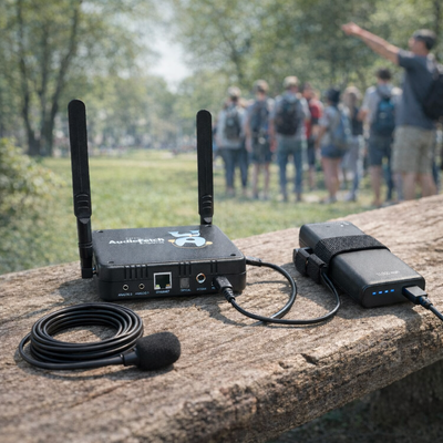 AUDIOFETCH EXPRESS v5 UP TO 100+ LISTENERS / DUAL CHANNEL / DUAL BAND - FREE Ground Shipping!